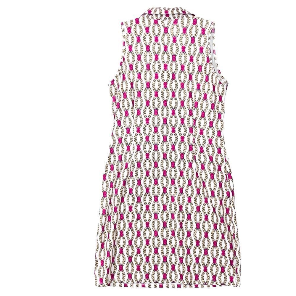 Tee 2 Sea Resort Golf Dress Earth/ Friendly Geo/Chain Pockets Made/US M - Picture 5 of 12
